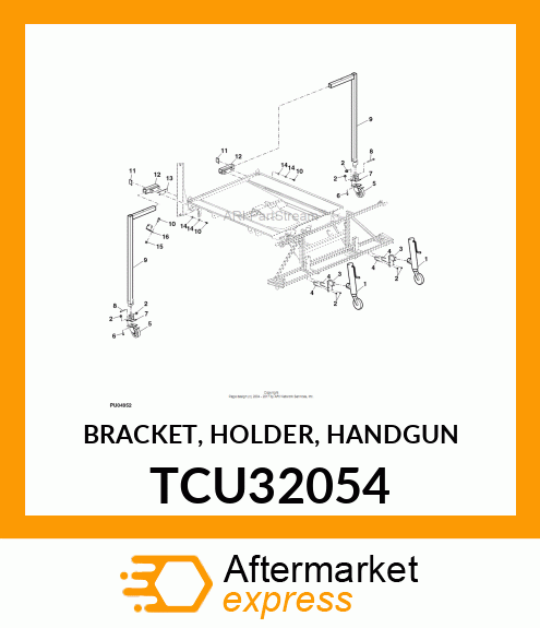 BRACKET, HOLDER, HANDGUN TCU32054