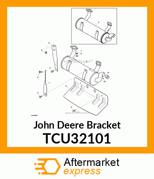 BRACKET, MUFFLER LH (KAWA 999CC) TCU32101