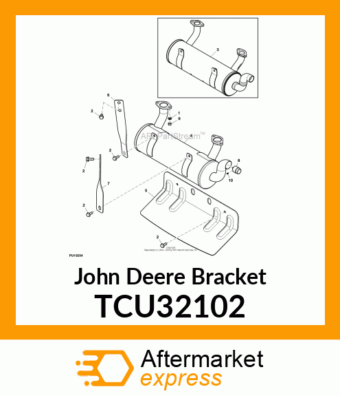 BRACKET, MUFFLER RH (KAWA 999CC) TCU32102