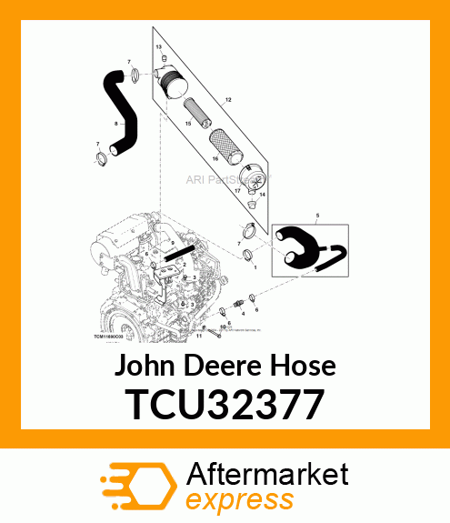 HOSE, AIR INTAKE TCU32377