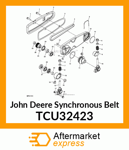 BELT (QA7 BRUSH) TCU32423