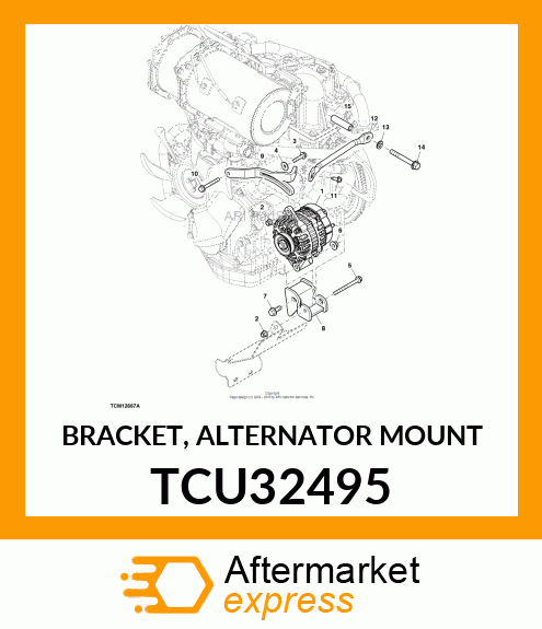 BRACKET, ALTERNATOR MOUNT TCU32495