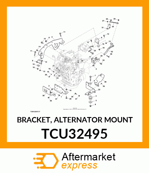 BRACKET, ALTERNATOR MOUNT TCU32495