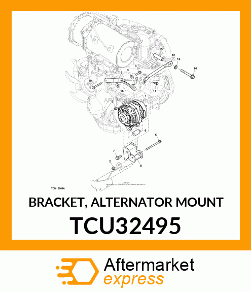 BRACKET, ALTERNATOR MOUNT TCU32495