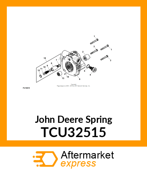 SPRING, CHARGE RELIEF 100 TCU32515