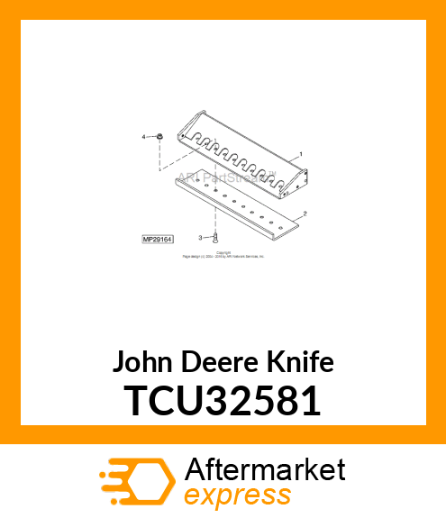 STATIONARY KNIFE (22 FAIRWAY, HSTS) TCU32581