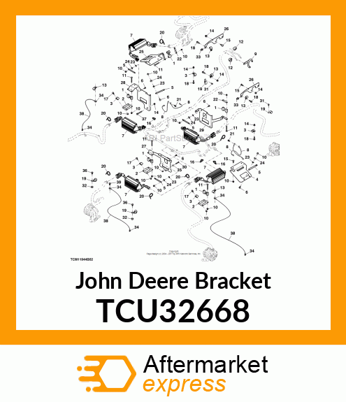 BRACKET, MOTOR CONTROLLER, RH REAR TCU32668