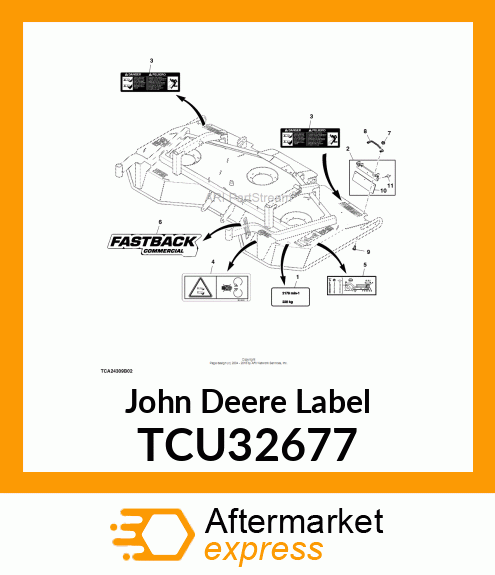 LABEL,"FASTBACK COMMERCIAL 72" TCU32677