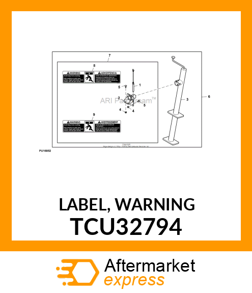 LABEL, WARNING TCU32794