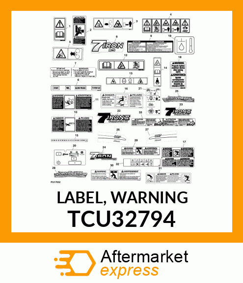 LABEL, WARNING TCU32794