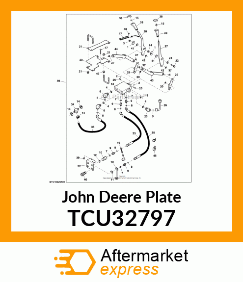 PLATE, AUX VALVE MTG TCU32797