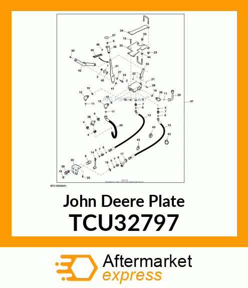 PLATE, AUX VALVE MTG TCU32797