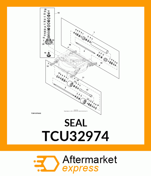 SEAL, BOTTOM BEARING HOUSING TCU32974