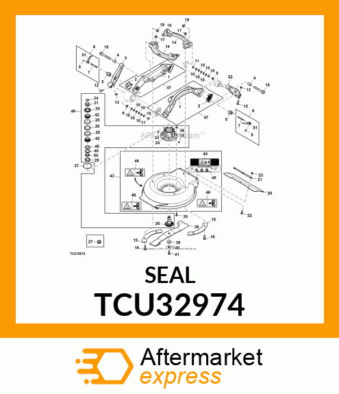 SEAL, BOTTOM BEARING HOUSING TCU32974