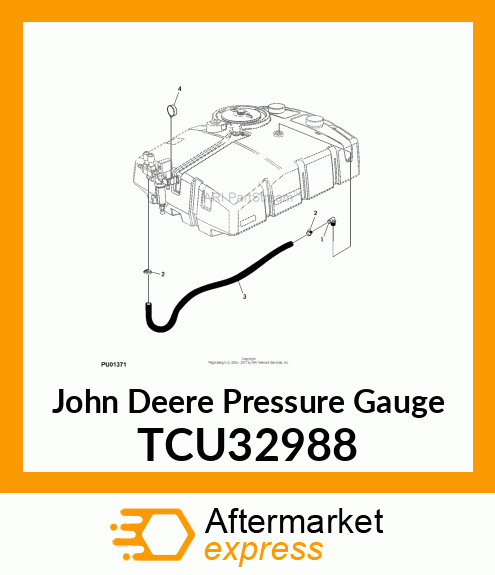 GAUGE, PRESSURE 300PSI 21BAR TCU32988