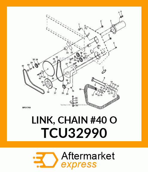 LINK, CHAIN #40 O TCU32990