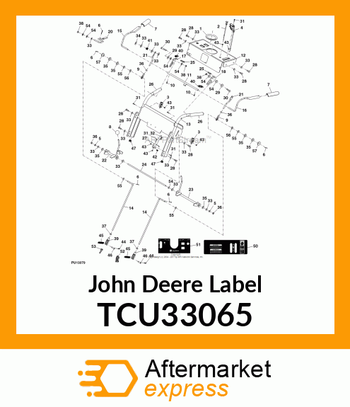 DECAL, LOWER CONSOLE JD PG TCU33065