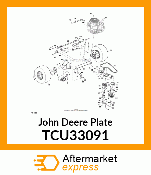 ENGINE BED DOUBLE PLATE TCU33091