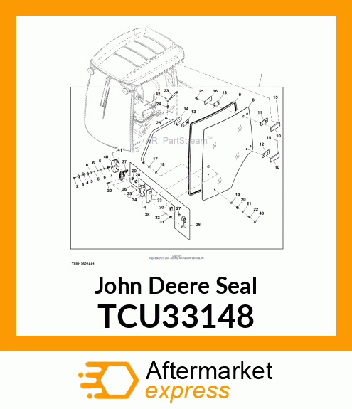 SEAL, DOOR TCU33148