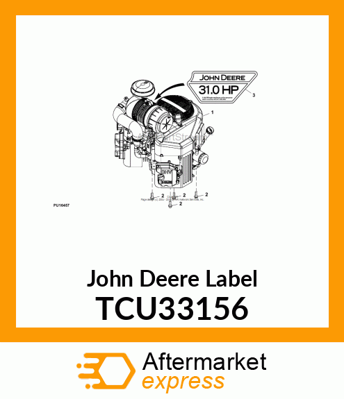 LABEL, ENGINE KAWASKI FX921V TCU33156