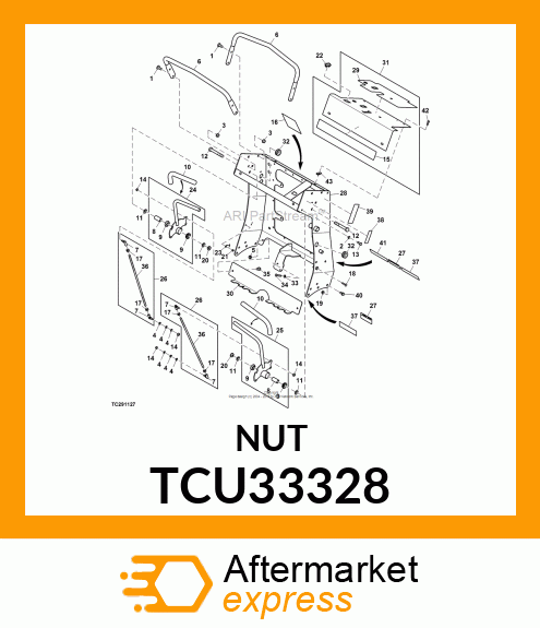 NUT, FLANGE SERRATED TCU33328