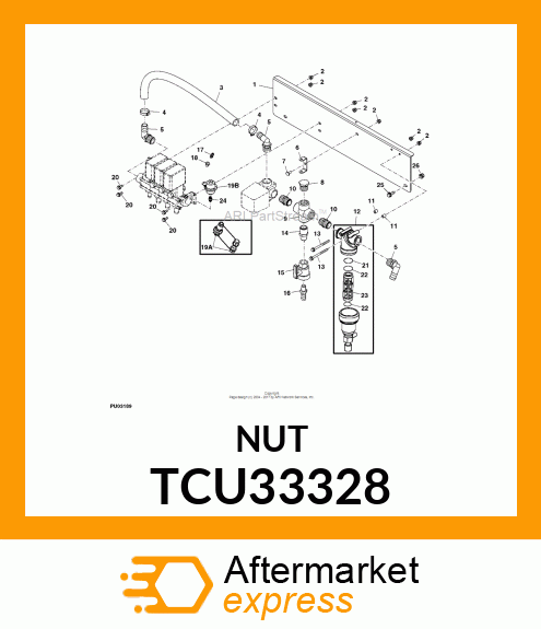 NUT, FLANGE SERRATED TCU33328