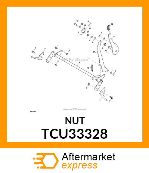 NUT, FLANGE SERRATED TCU33328