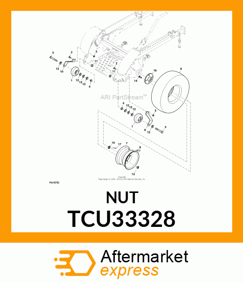 NUT, FLANGE SERRATED TCU33328