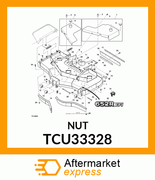 NUT, FLANGE SERRATED TCU33328