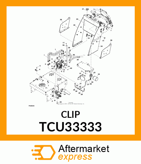 PIN, RUE (5/16" SHAFT DIA.) TCU33333