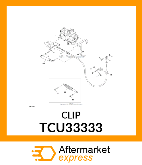 PIN, RUE (5/16" SHAFT DIA.) TCU33333