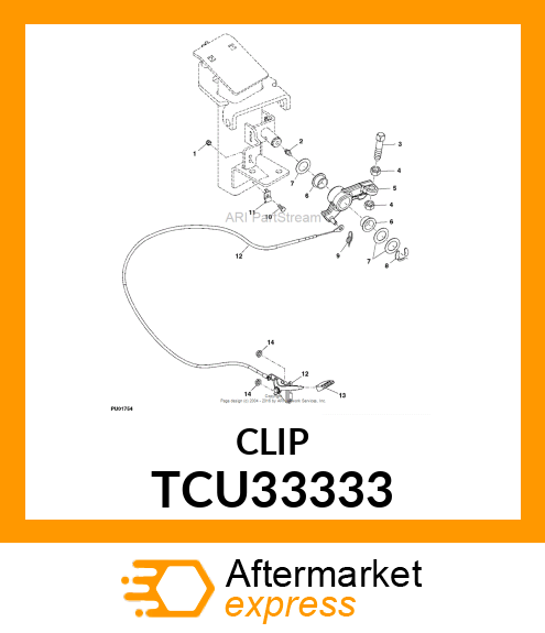 PIN, RUE (5/16" SHAFT DIA.) TCU33333