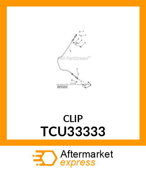 PIN, RUE (5/16" SHAFT DIA.) TCU33333