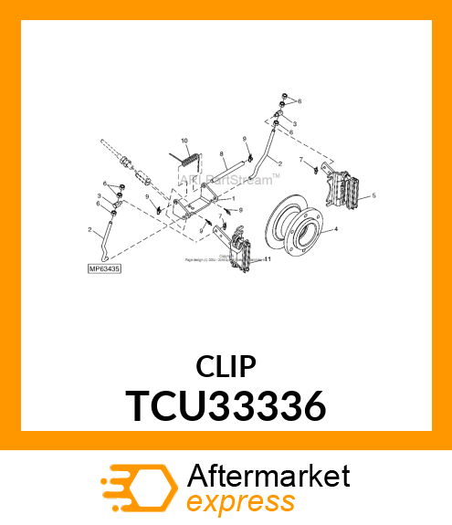 PIN, RUE 10MM TCU33336