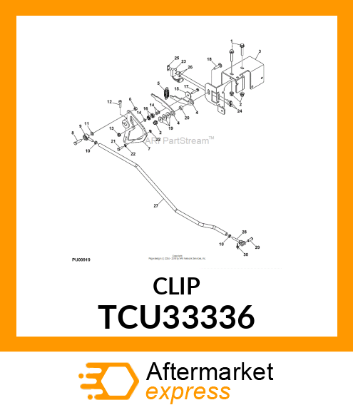 PIN, RUE 10MM TCU33336