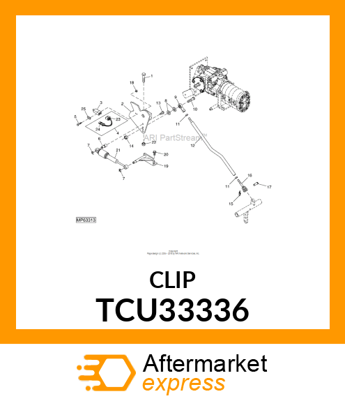 PIN, RUE 10MM TCU33336