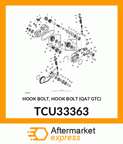 HOOK BOLT, HOOK BOLT (QA7 GTC) TCU33363