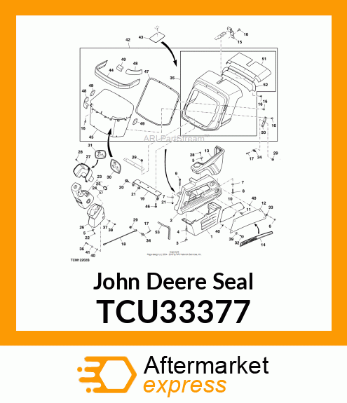 SEAL, SCREEN COVER TCU33377