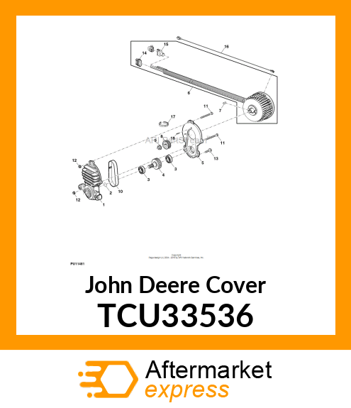 COVER, INNER MOTOR MOUNT CASTING TCU33536