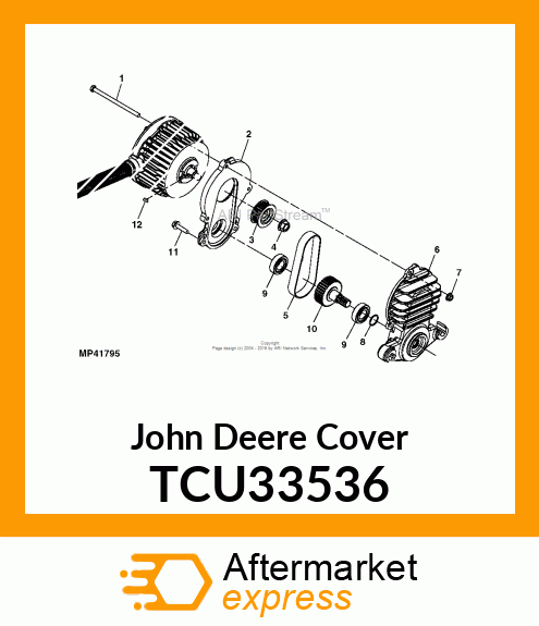 COVER, INNER MOTOR MOUNT CASTING TCU33536