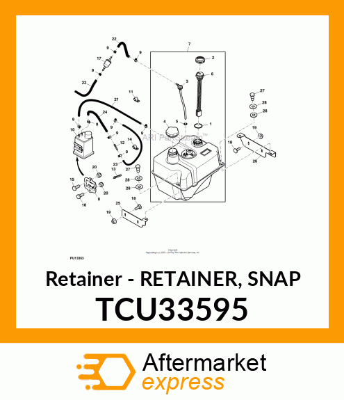 RETAINER, SNAP TCU33595
