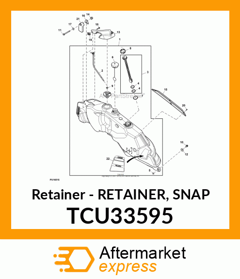 RETAINER, SNAP TCU33595
