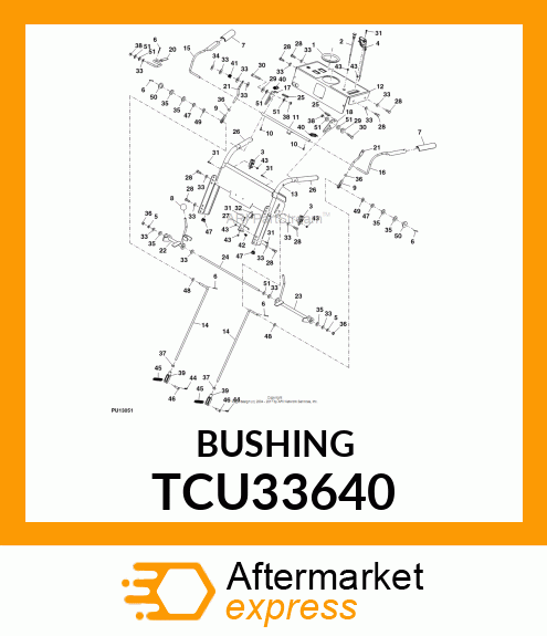 BUSHING,FLANGE ,385X.500X,875X.31 TCU33640