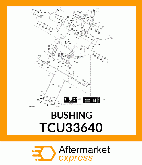 BUSHING,FLANGE ,385X.500X,875X.31 TCU33640