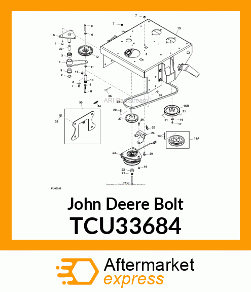 BOLT, HEX.38 TCU33684