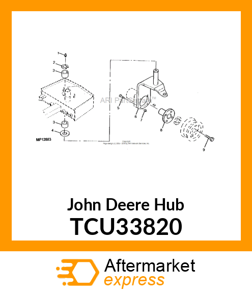 HUB, WHEEL TCU33820