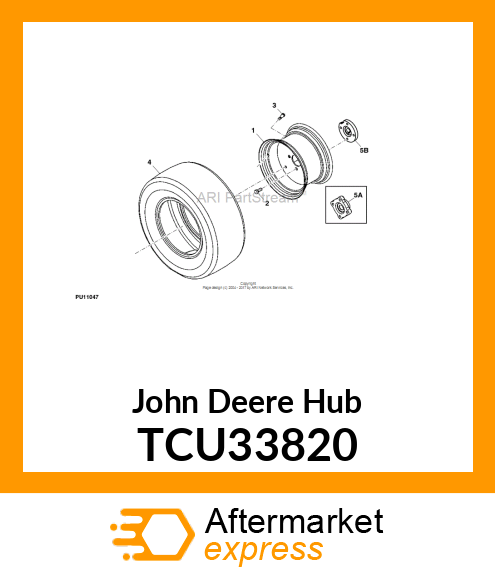 HUB, WHEEL TCU33820