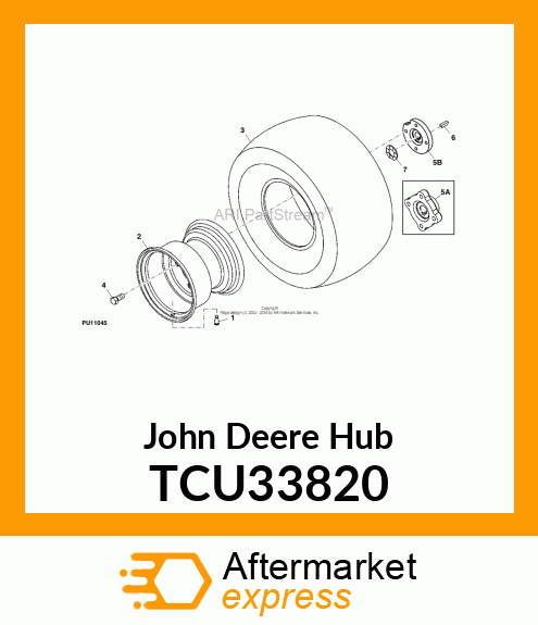 HUB, WHEEL TCU33820