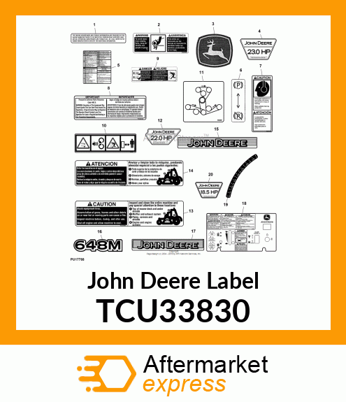 LABEL, STRIPE TCU33830