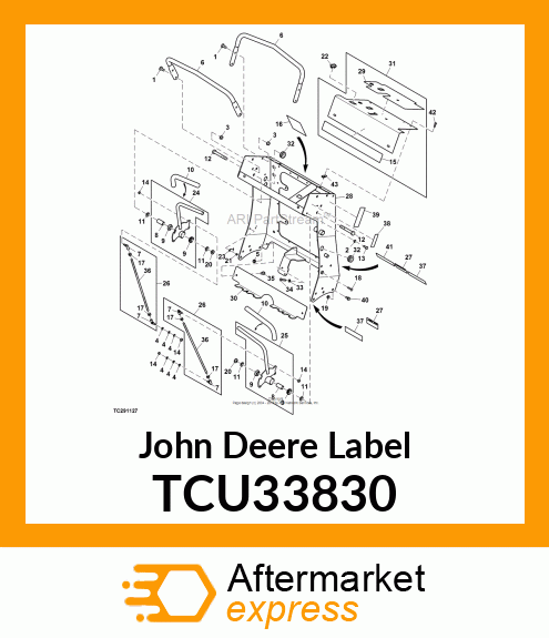 LABEL, STRIPE TCU33830